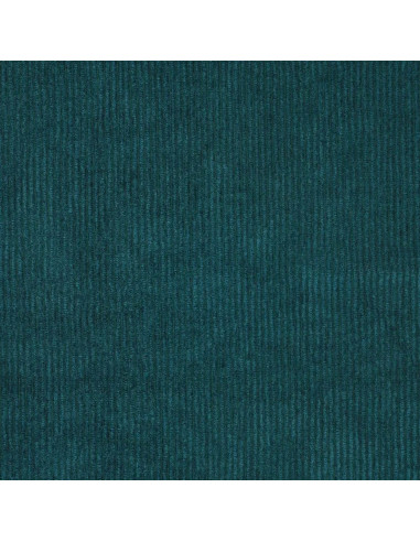 Tissu velours côtelé - Bleu pétrole