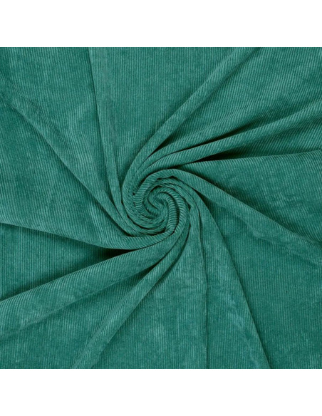 Tissu velours côtelé - Vert Malachite