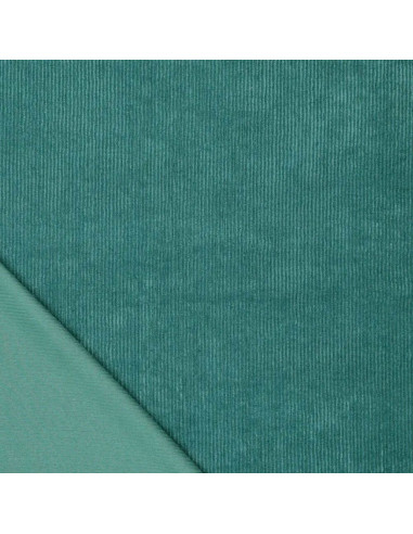 Tissu velours côtelé - Vert Malachite