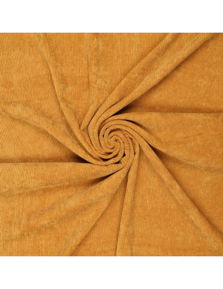Tissu velours côtelé - Ocre