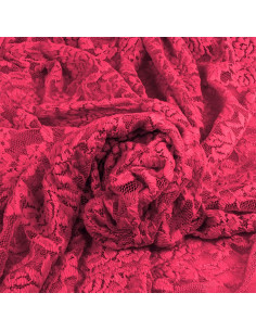 Tissu dentelle stretch Glamour - Fuchsia 2