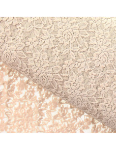 Tissu dentelle stretch Glamour - Nude