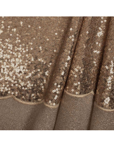 Tissu sequins - Champagne