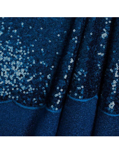 Tissu sequins - Bleu