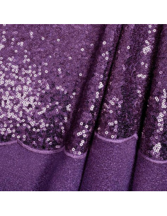 Tissu sequins - Violet
