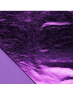 Tissu lamé stretch - Violet 2