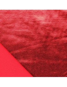 Tissu lamé stretch - Rouge 2