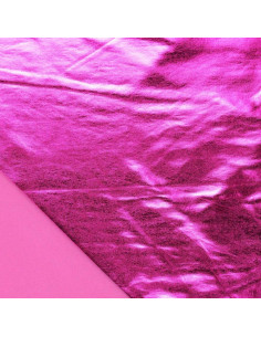 Tissu lamé stretch - Fuchsia 2