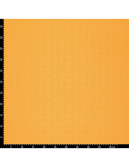 Tissu broderie anglaise extensible - Jaune