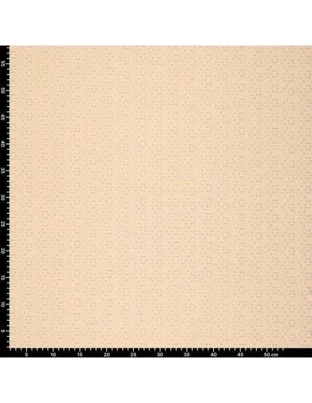 Tissu broderie anglaise extensible - Beige clair