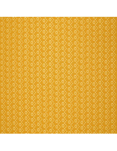 Tissu broderie anglaise extensible - Curry 2