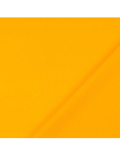 Tissu coton cretonne uni - Jaune safran 2