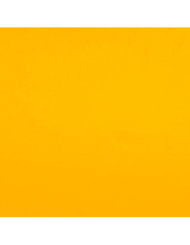 Tissu coton cretonne uni - Jaune safran