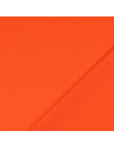 Tissu coton cretonne uni - Orange 2