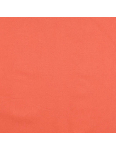 Tissu coton cretonne uni - Orange carotte