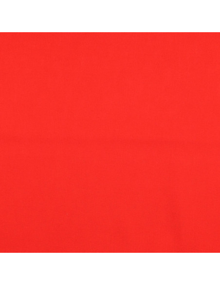 Tissu coton cretonne uni - Rouge