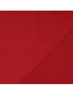Tissu coton cretonne uni - Rouge foncé 2