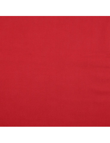 Tissu coton cretonne uni - Rouge foncé