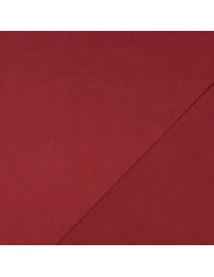Tissu coton cretonne uni - Lie de vin 2