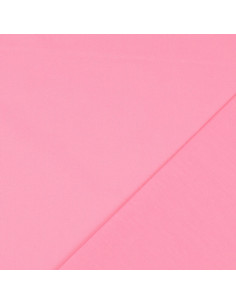 Tissu coton cretonne uni - Rose 2