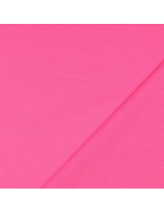 Tissu coton cretonne uni - Rose vif 2