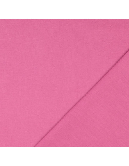 Tissu coton cretonne uni - Mauve