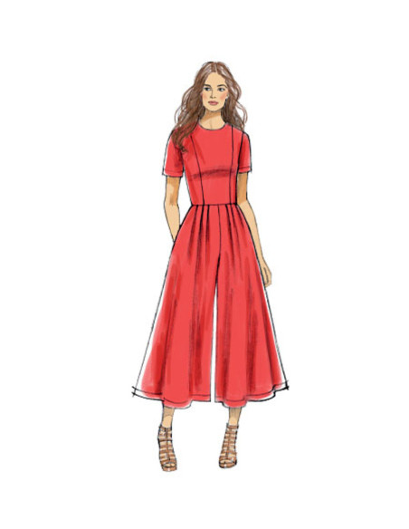 Patron de robe et combinaison - Vogue 9075
