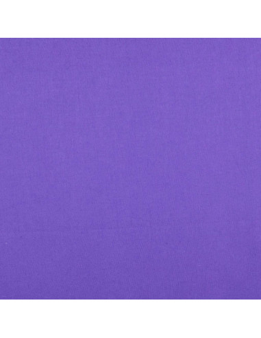Tissu coton cretonne uni - Violet Améthyste