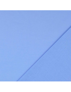Tissu coton cretonne uni - Bleu charrette 2