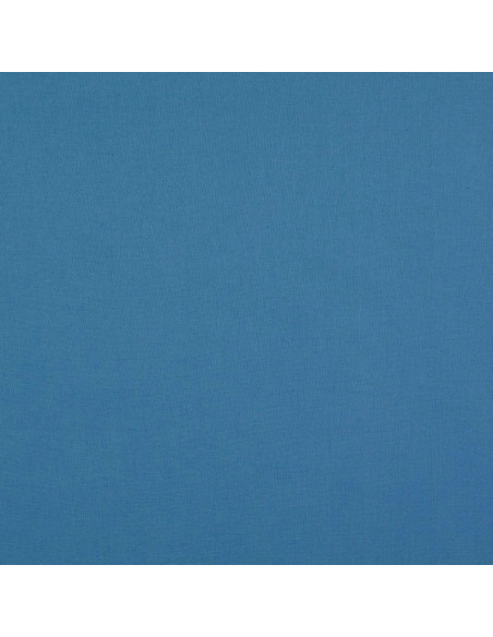 Tissu coton cretonne uni - Bleu gris