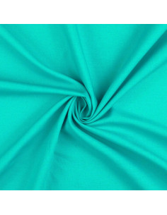 Tissu coton cretonne uni - Bleu pacifique