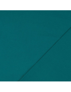 Tissu coton cretonne uni - Bleu pétrole 2