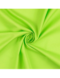 Tissu coton cretonne uni - Vert pomme