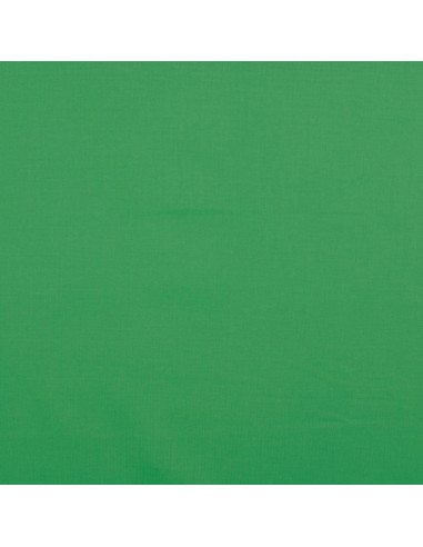 Tissu coton cretonne uni - Vert herbe