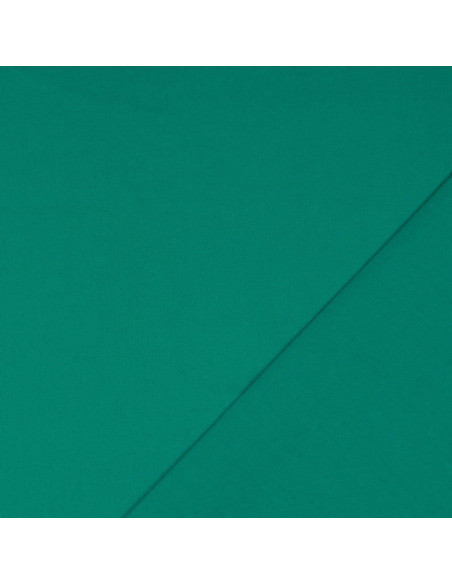 Tissu coton cretonne uni - Vert jade