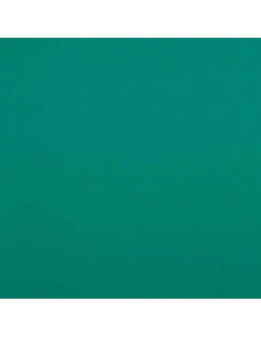 Tissu coton cretonne uni - Vert jade