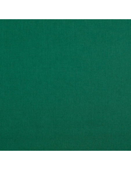 Tissu coton cretonne uni - Vert foncé