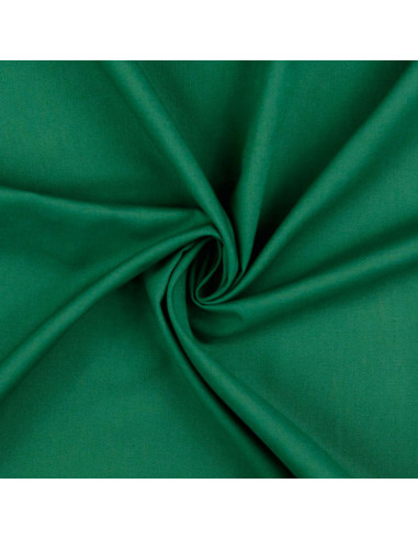 Tissu coton cretonne uni - Vert sapin