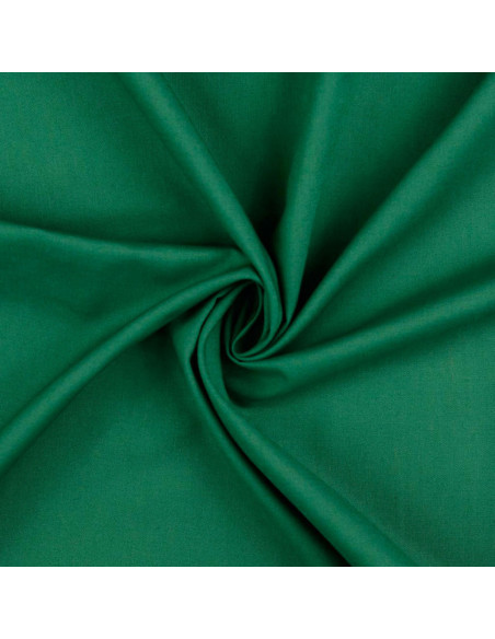 Tissu coton cretonne uni - Vert sapin