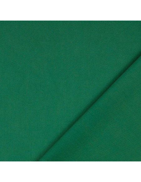 Tissu coton cretonne uni - Vert sapin