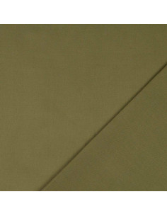 Tissu coton cretonne uni - Vert militaire 2