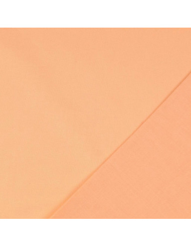 Tissu coton cretonne uni - Sable rose