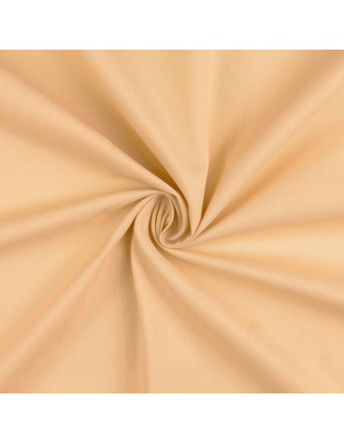 Tissu coton cretonne uni - Sable