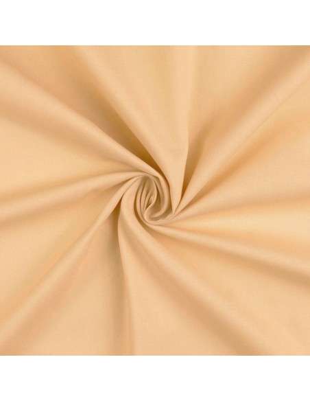 Tissu coton cretonne uni - Sable