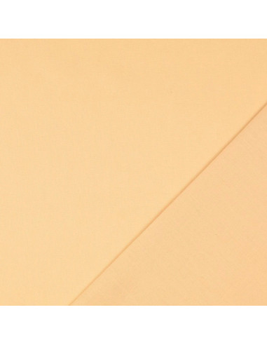 Tissu coton cretonne uni - Sable
