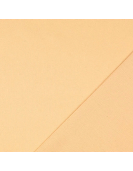 Tissu coton cretonne uni - Sable