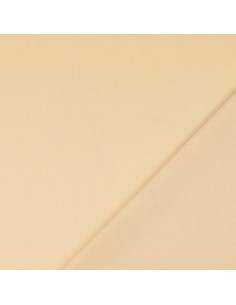 Tissu coton cretonne uni - Beige clair 2