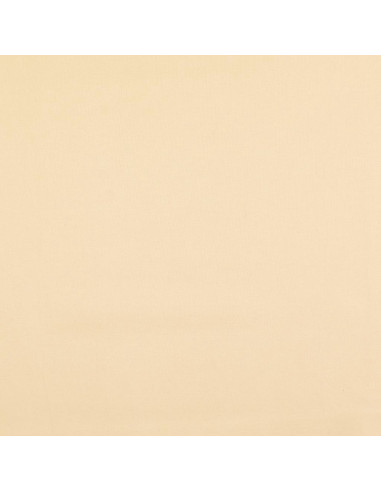 Tissu coton cretonne uni - Beige clair