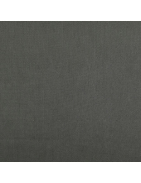 Tissu coton cretonne uni - Gris anthracite
