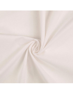 Tissu coton cretonne uni - Blanc